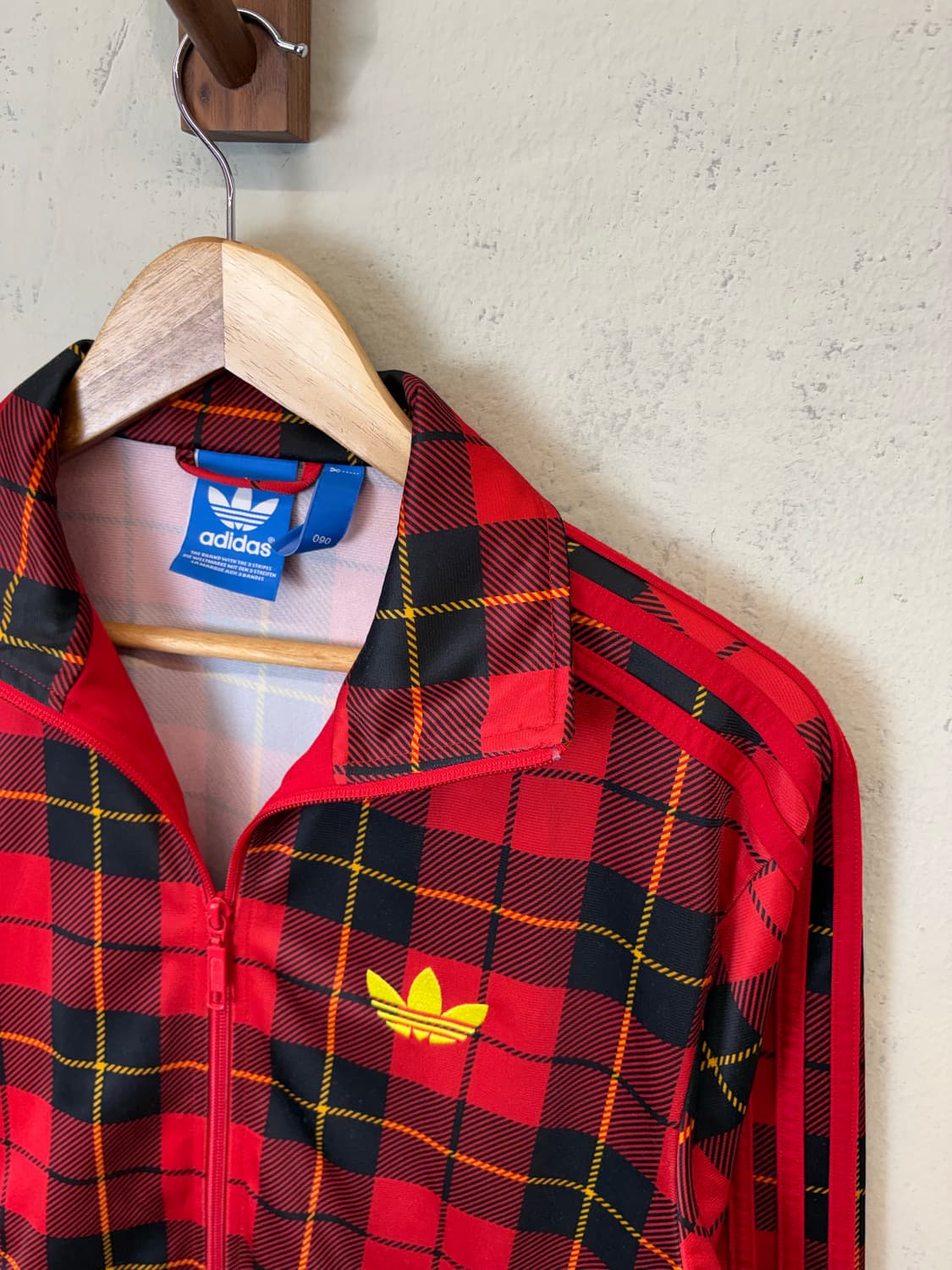 희귀 아디다스 파이어버드 타탄체크 트랙탑 져지 상품이미지5