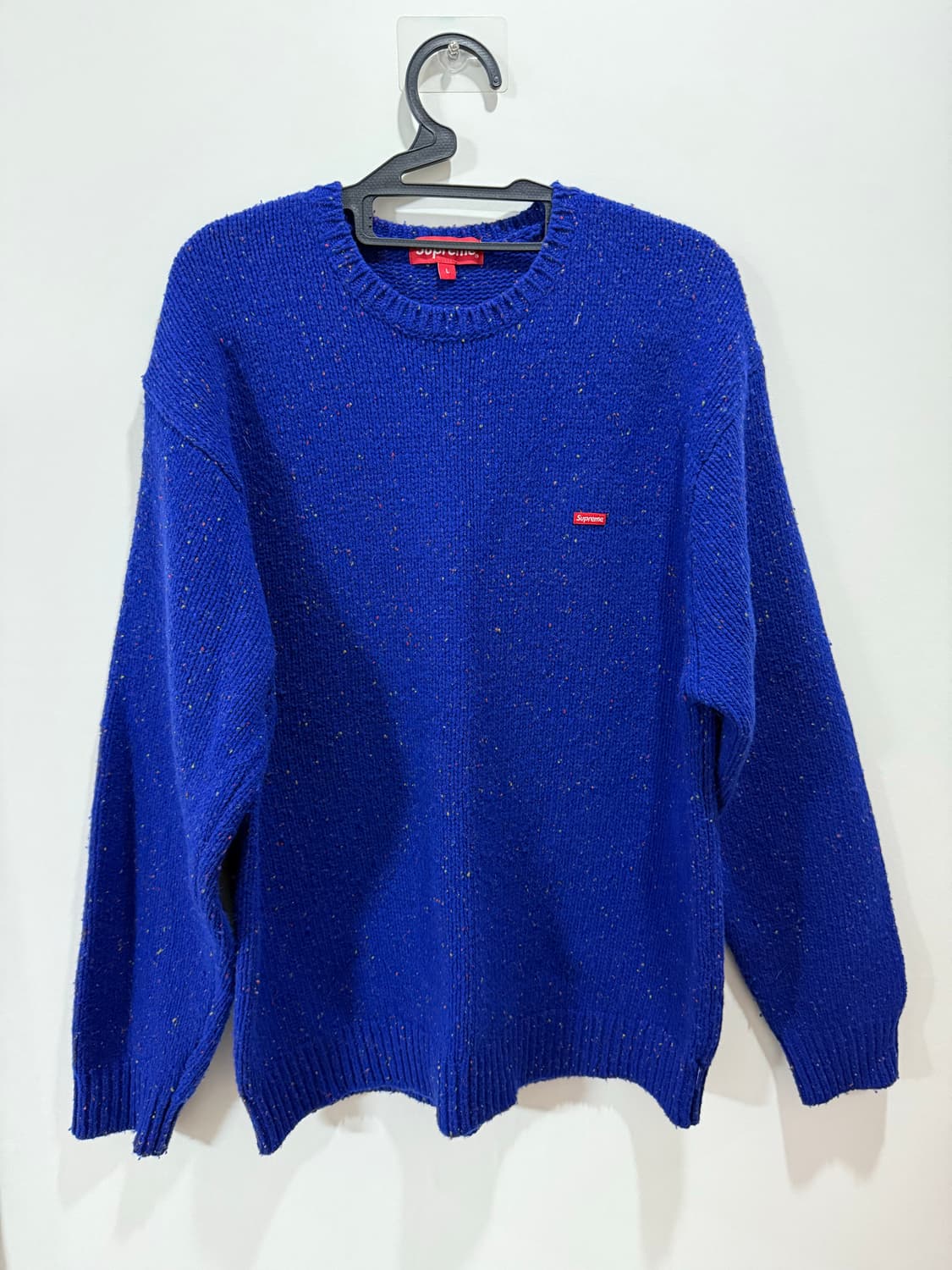 슈프림 스몰 박스 스페클 스웨터 로얄 - 22FW 상품이미지1