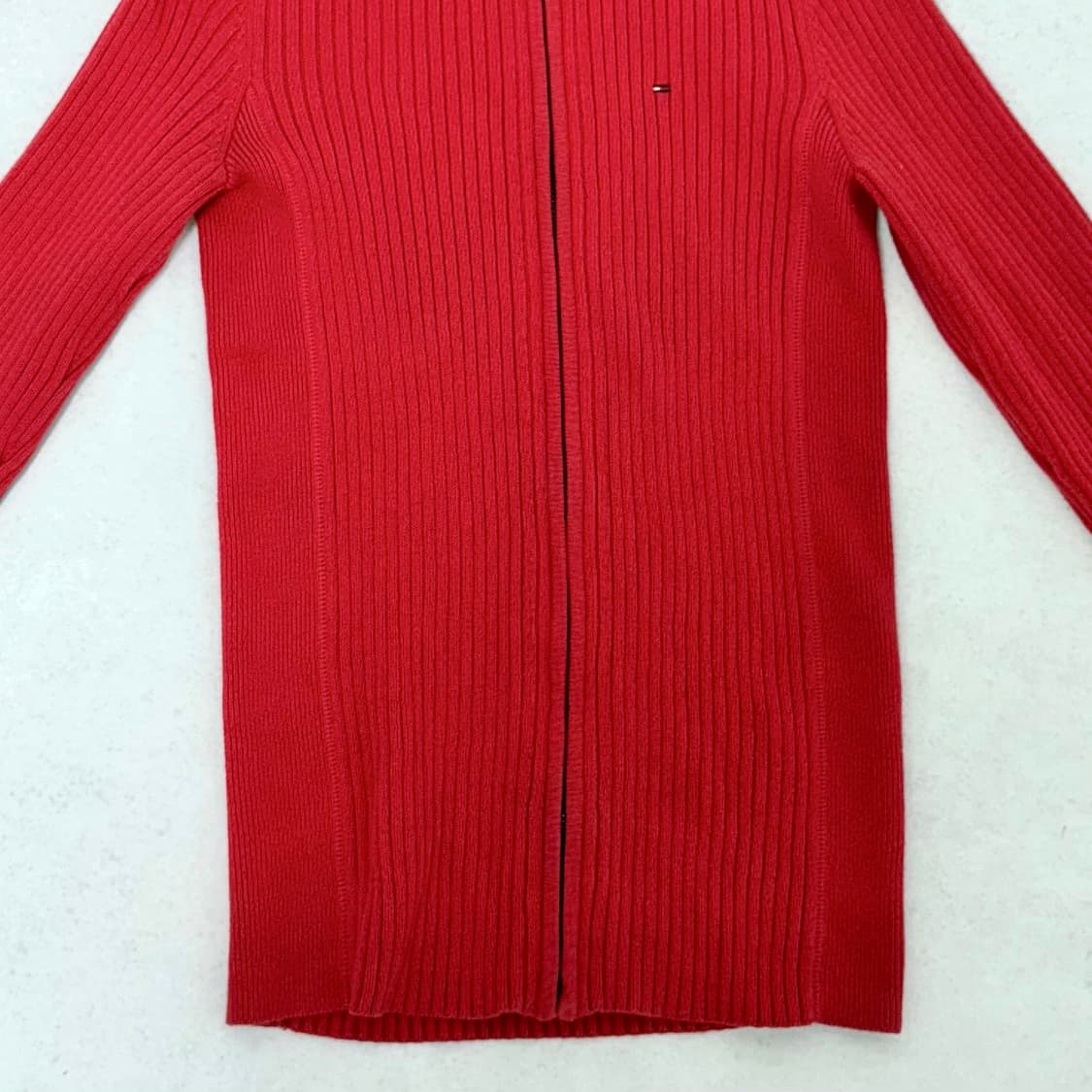 가격제안환영 급처 쿨거시네고)정품) 타미힐피거 니트집업 골지 타미 S 상품이미지4