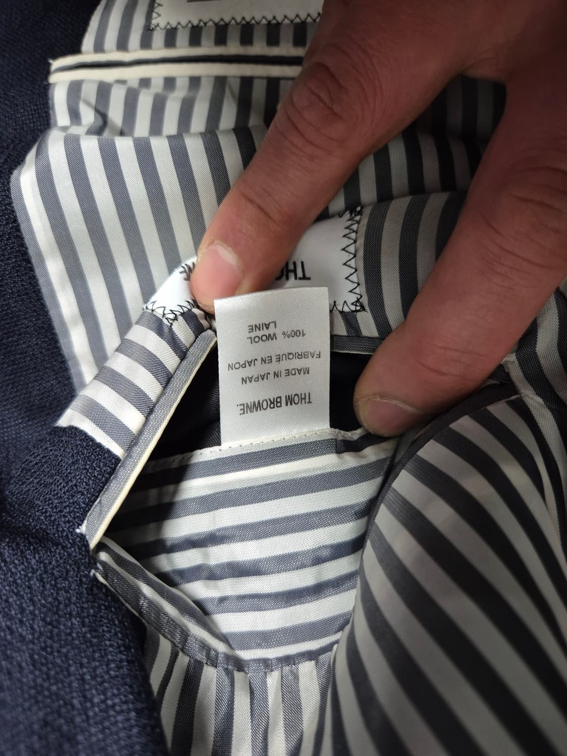 톰브라운/ 네이비 금장 ss자켓/2 상품이미지5