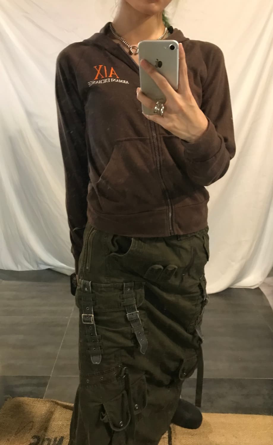 Armani Exchange cropped hooded 상품이미지3