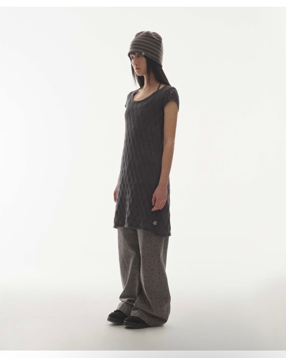 코이세이오 SCASI KNIT ONE PIECE CHARCOAL 상품이미지3