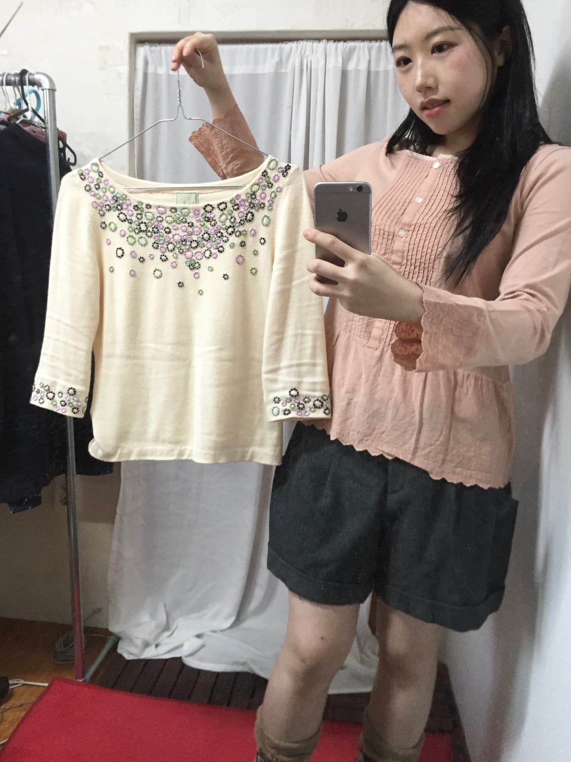 Sm2 pink lace blouse 상품이미지6