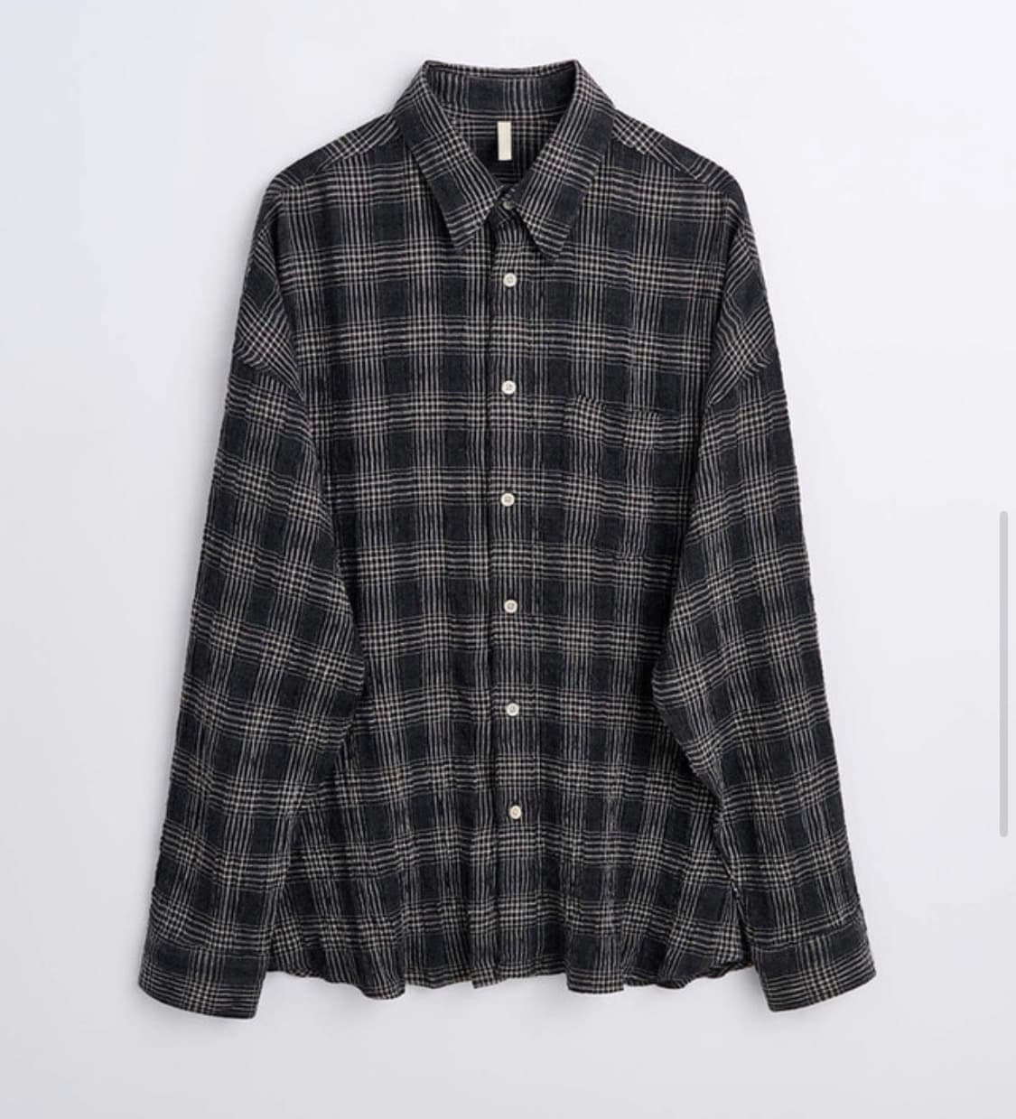 선플라워 stable 체크셔츠 블랙 상품이미지1