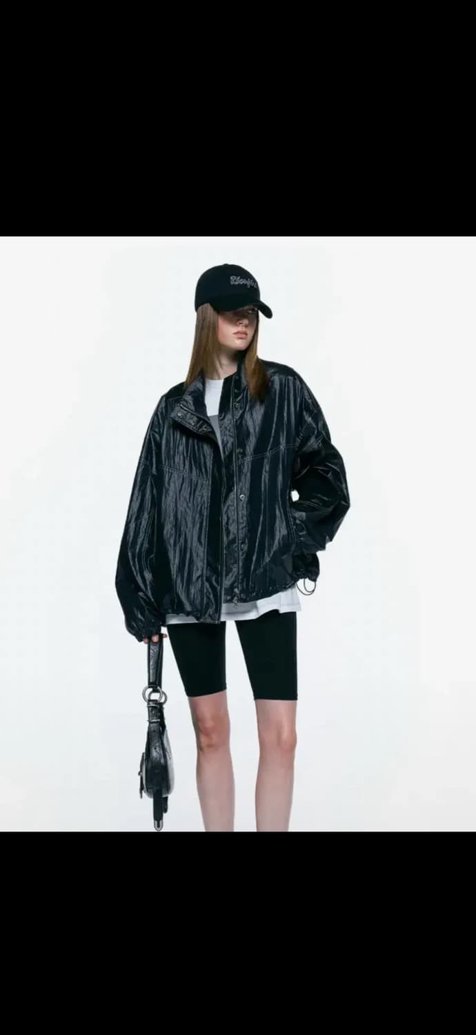 인사일런스우먼 디바이드 글리터 오버핏 점퍼 상품이미지1