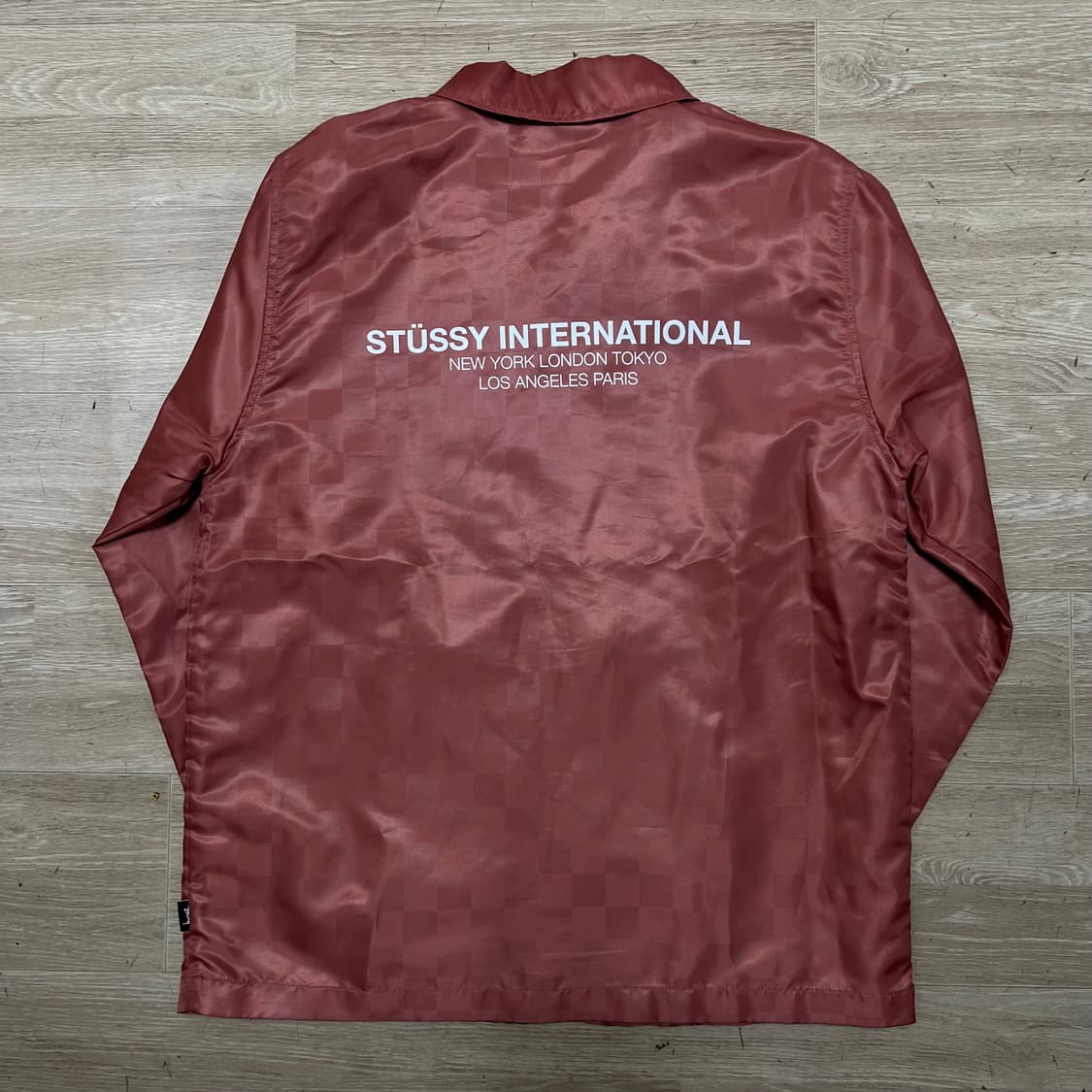 스투시 인터내셔널 체커보드 백로고 코치자켓 [로즈] L/100 상품이미지4