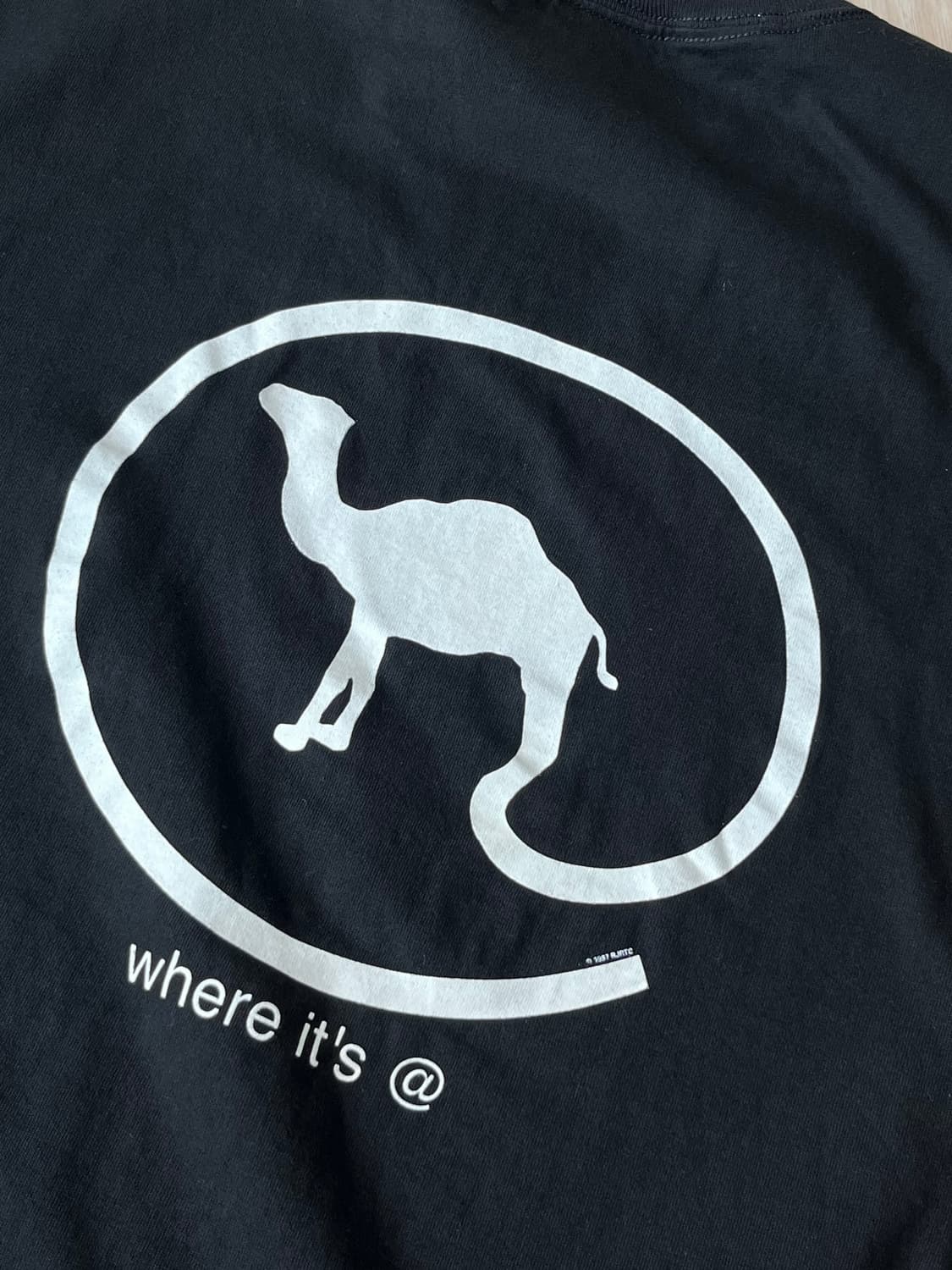 90s 빈티지 카멜 프로모 티셔츠 where its tee 상품이미지4