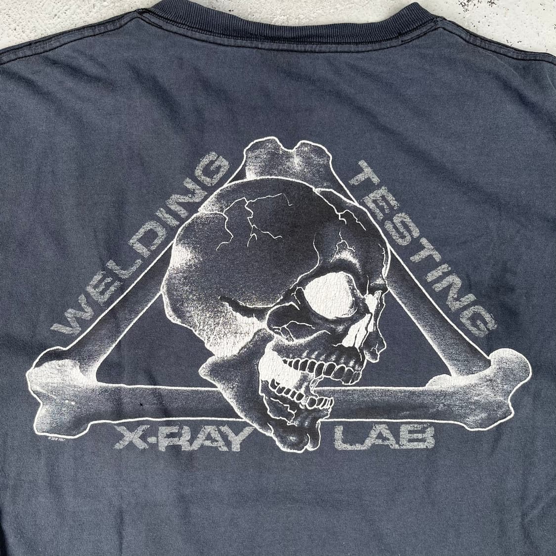 빈티지 Welding Testing 엑스레이 스컬 긴팔티 상품이미지4