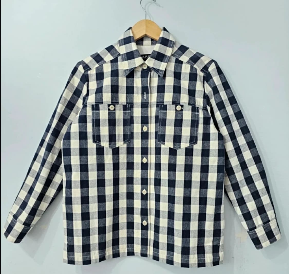 A.P.C. 아페쎄 깅엄 체크 lsla 셔츠 자켓 ~55 상품이미지2