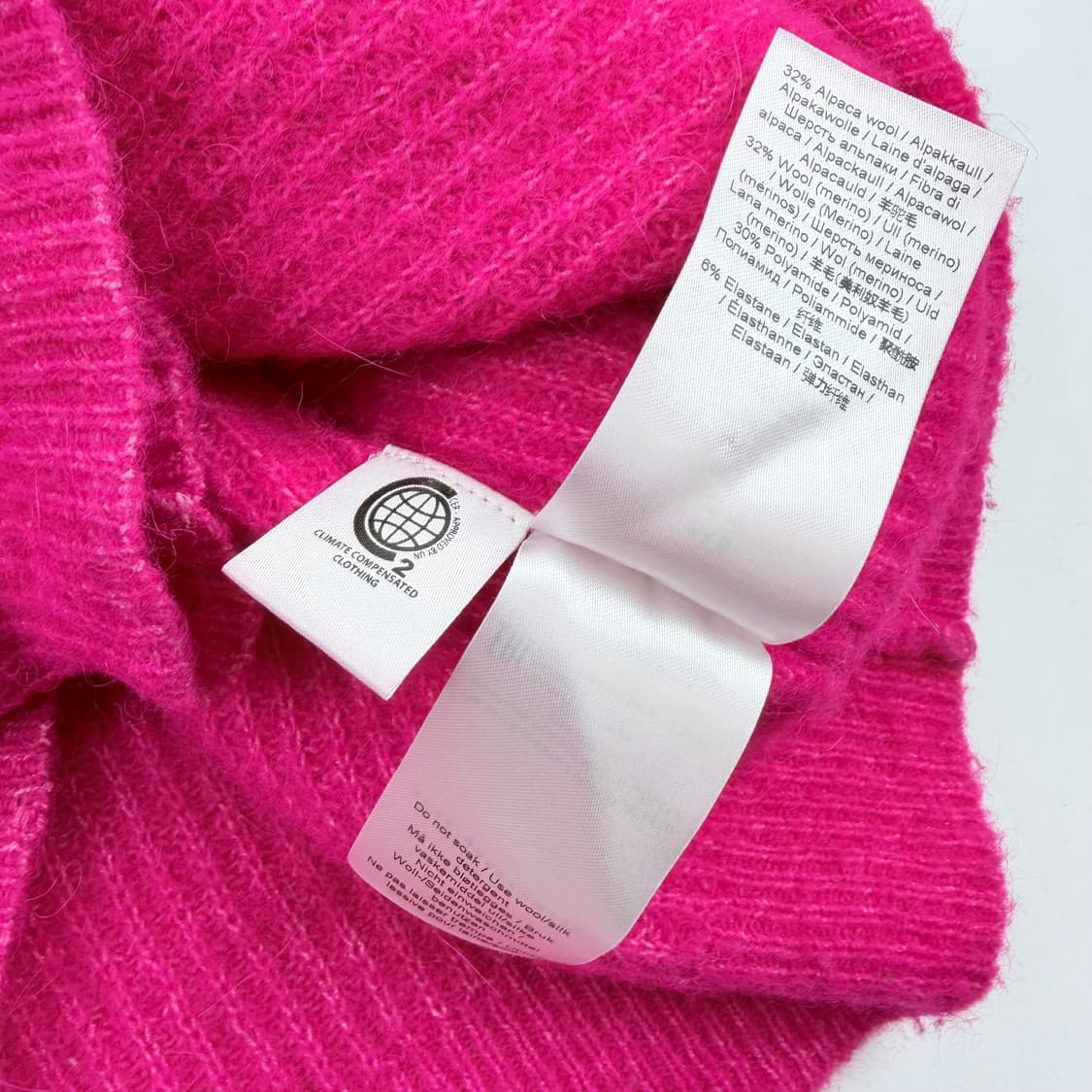 가니 알파카 울 혼방 가디건 상품이미지6