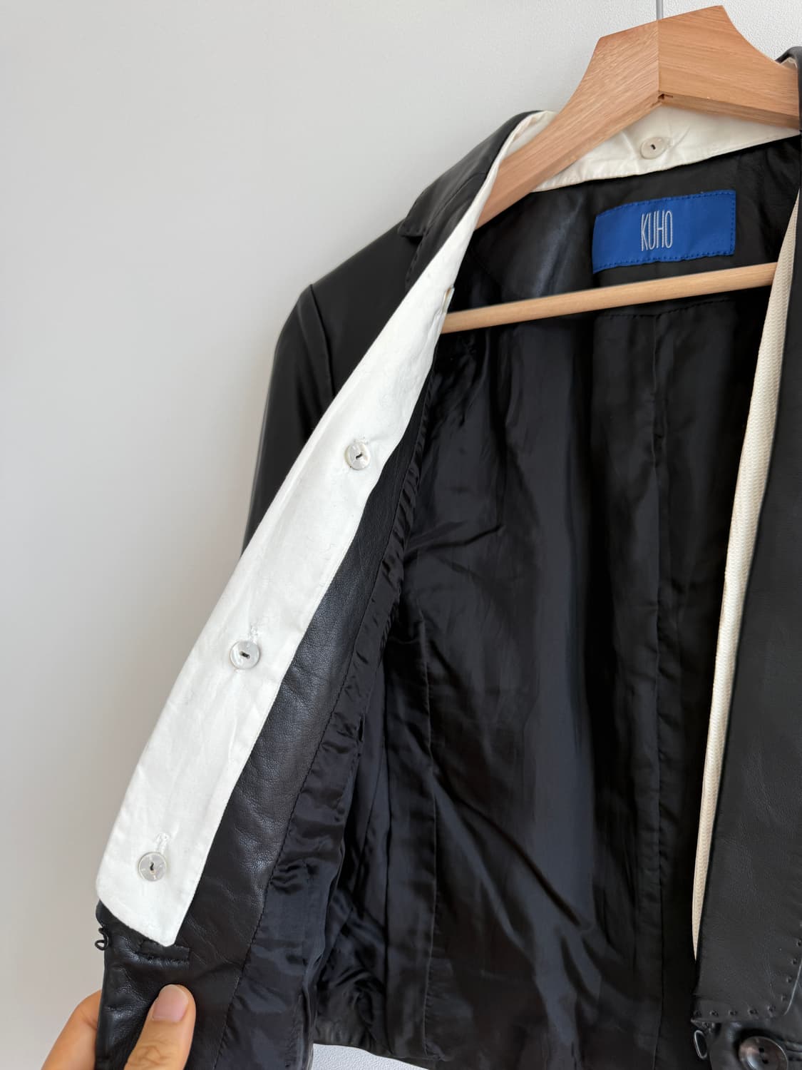 구호(KUHO) 램스킨 레더 자켓 상품이미지8