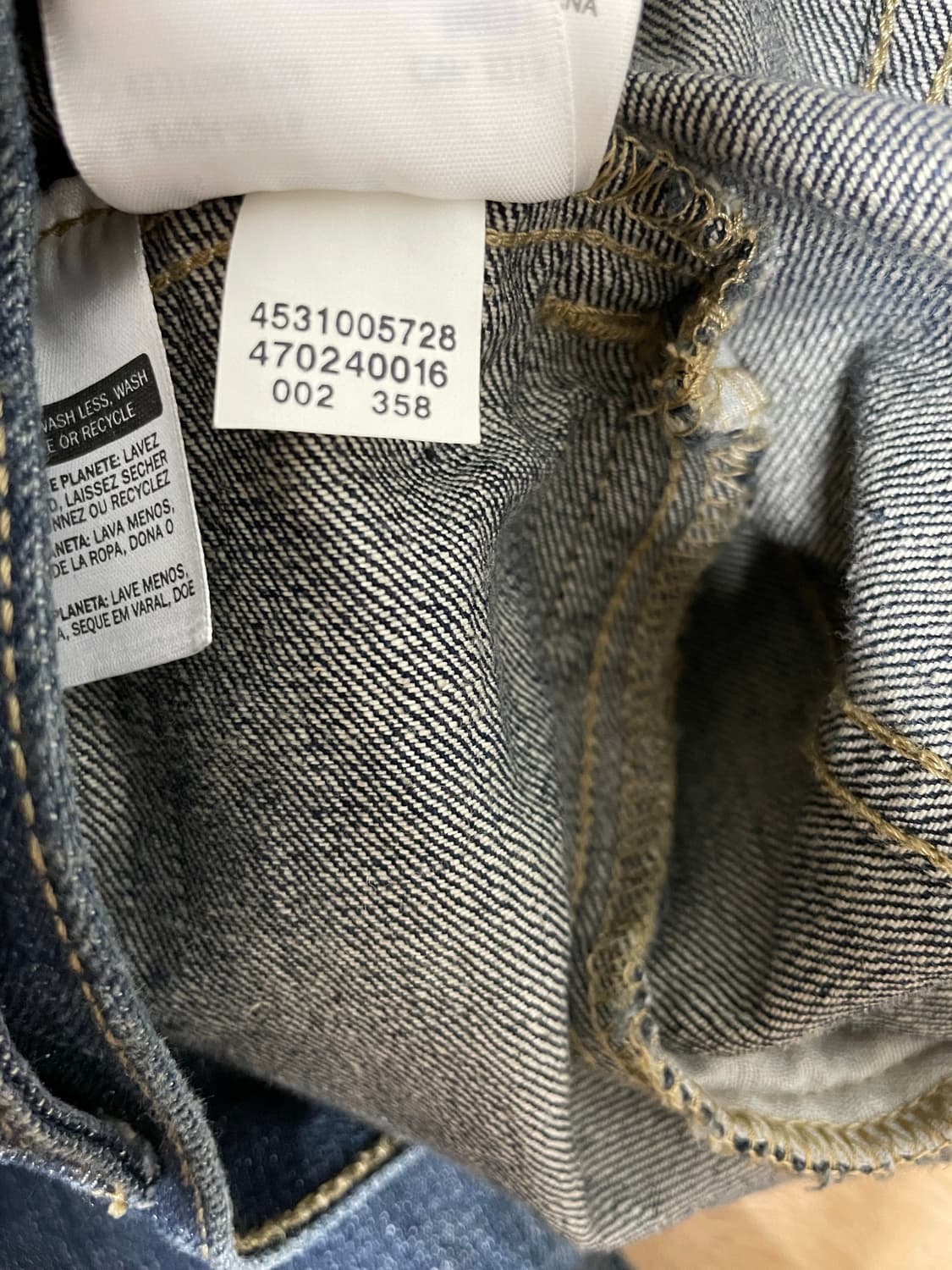 리바이스 데님 트러커 재킷 다크 블루 상품이미지5