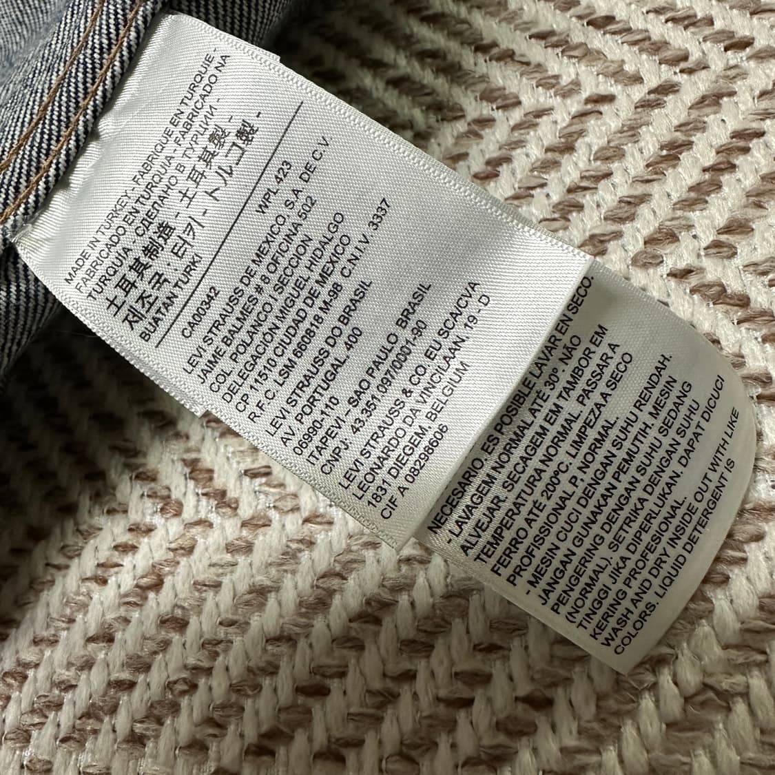 KITH X LEVIS big E denim work jacket xl 상품이미지5