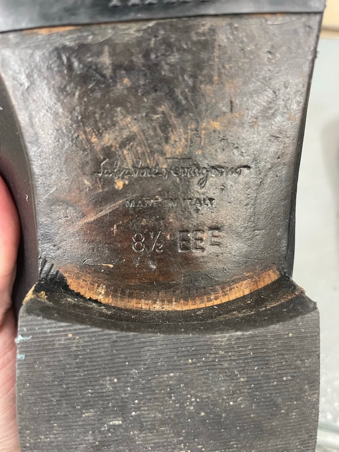 페레가모 레더 로퍼 UK8.5 상품이미지8