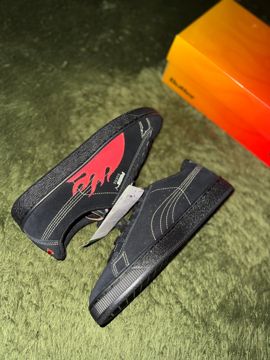 [250] 푸마 X 버터굿즈 콜라보 플레임 스웨이드 블랙 상품이미지4