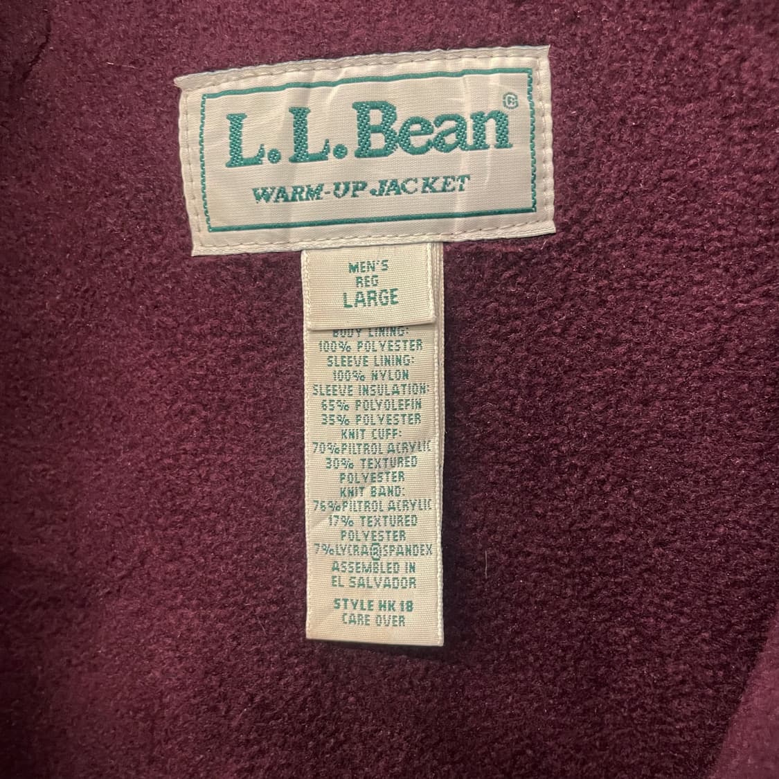 90s 엘엘빈 L.LBean 웜업 자켓 트랙 플리스 안감 자켓  상품이미지6