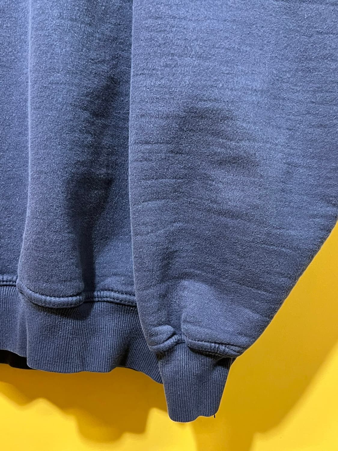 90's [L] PLUMA 러셀 무지 스웻셔츠 블루 네이비 코튼 상품이미지7