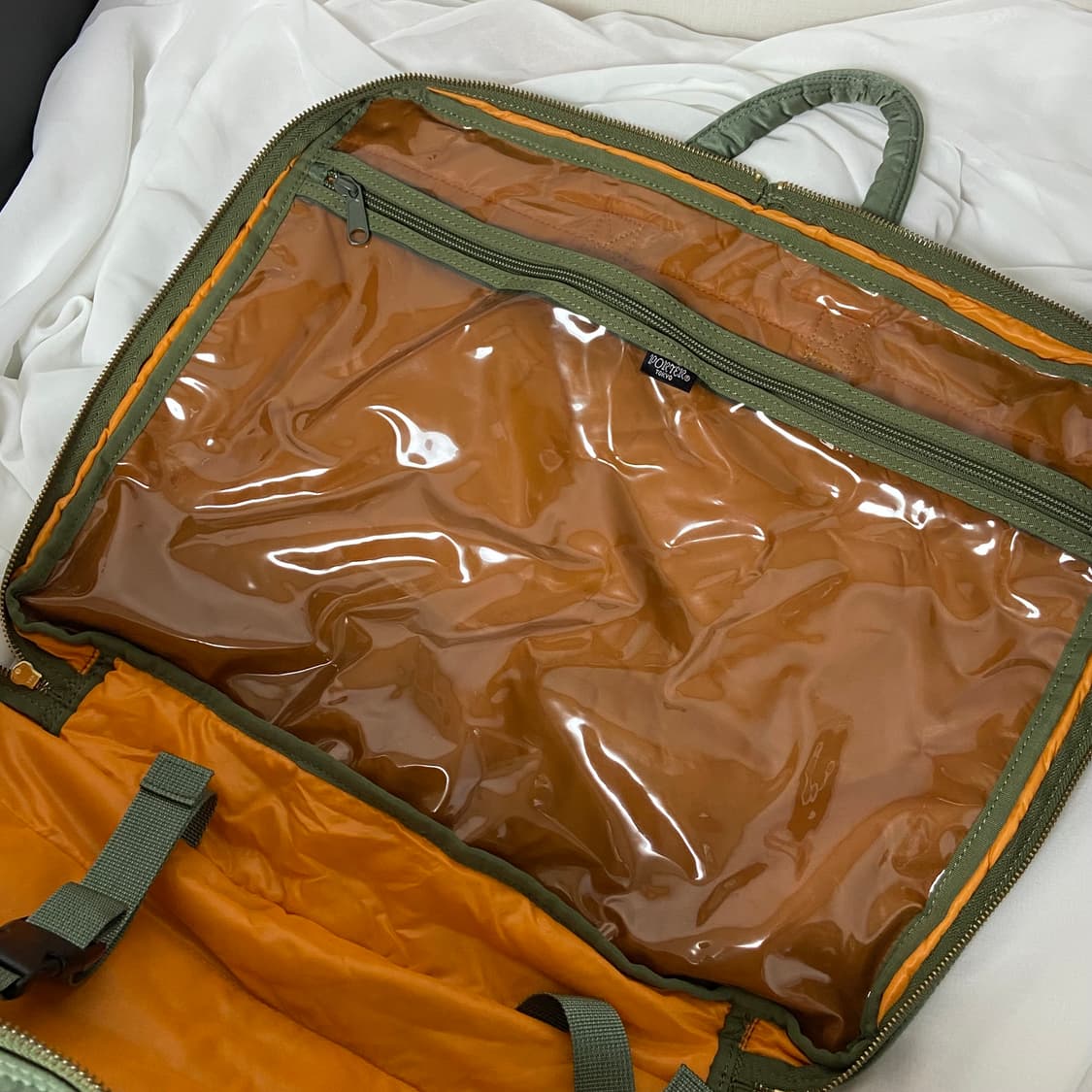 포터 탱커 2way 오버나이트 브리프케이스 세이지그린 상품이미지8