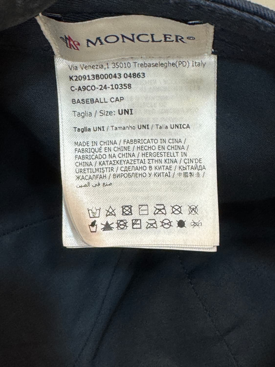 몽클레어 로고 모자 볼캡  상품이미지3