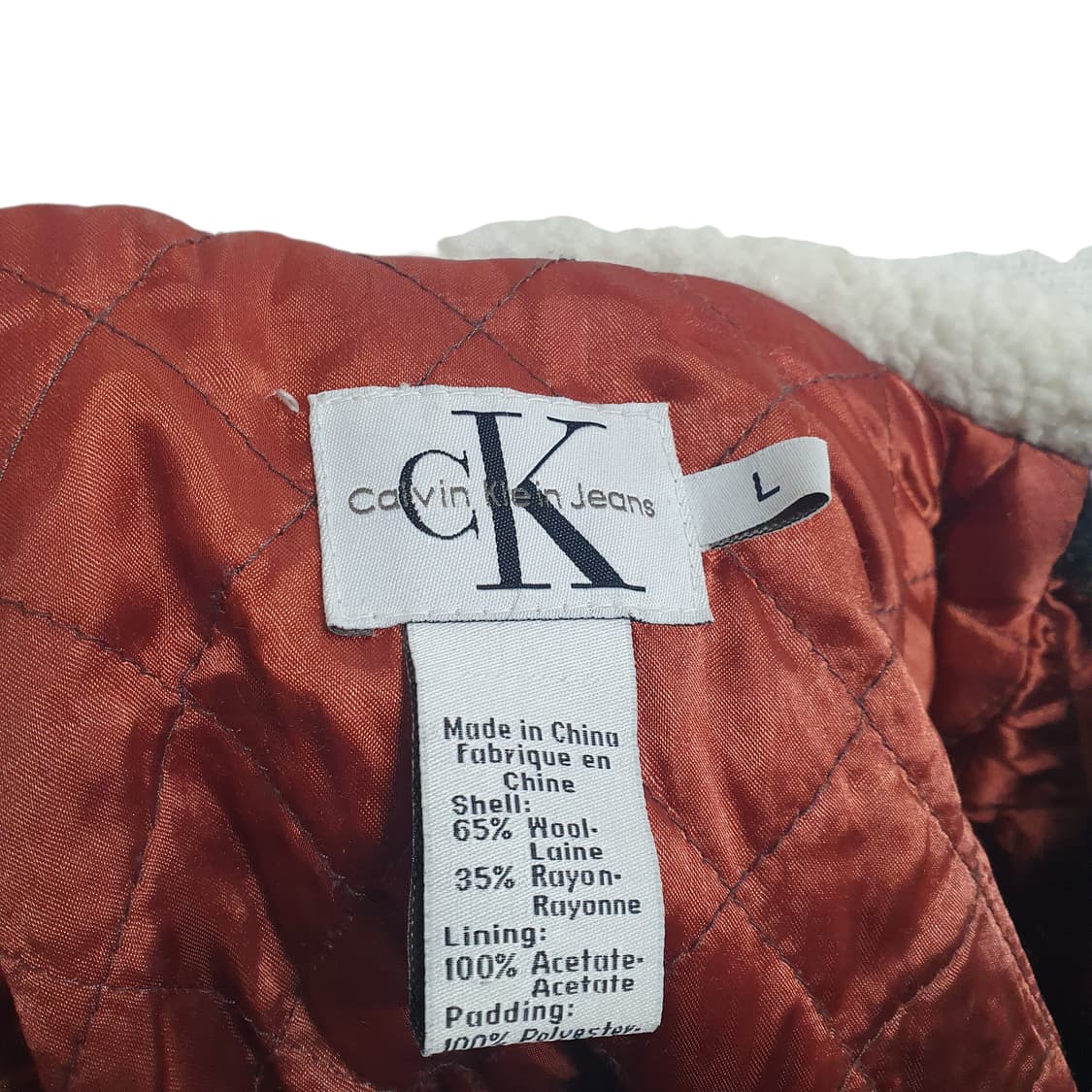 캘빈클라인 겨울용 울자켓 체크 뽀글이 여성77 상품이미지3