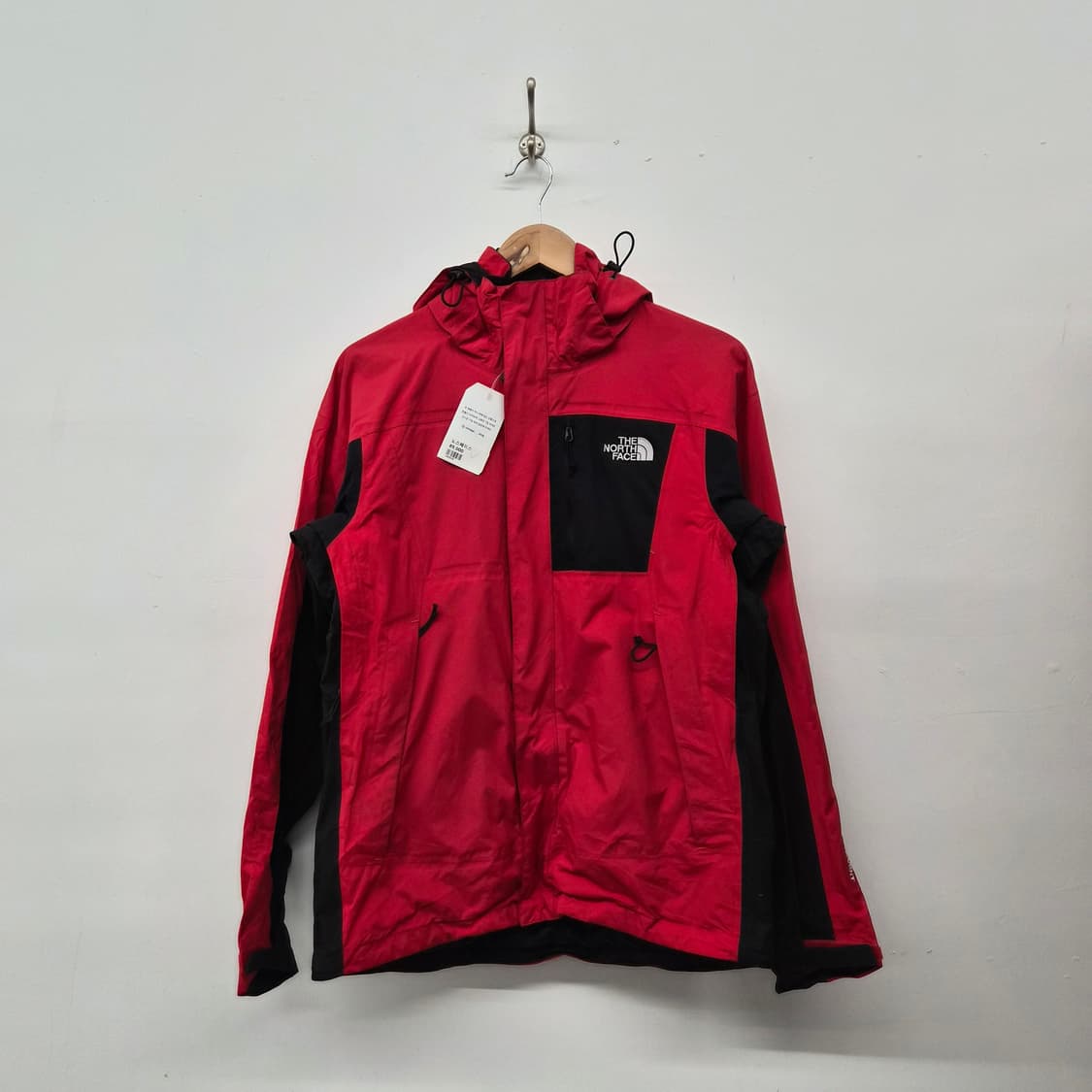 노스페이스 레드/블랙 바람막이 자켓 남성 S 상품이미지1