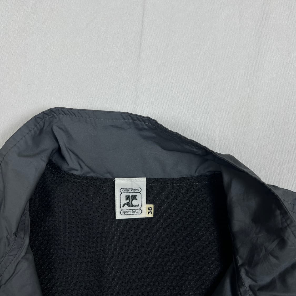 90‘s 꾸레주 꾸레쥬 courreges 로고 셋업 윈드 베스트 상품이미지7