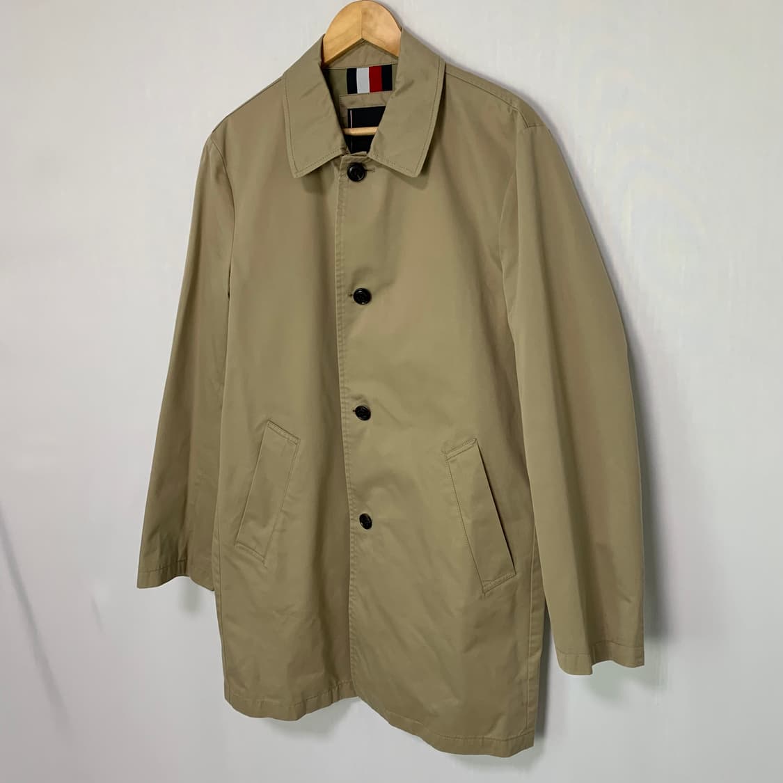 타미힐피거 빈티지 베이지 트렌치 싱글버튼 코트 자켓 여성 L 상품이미지4