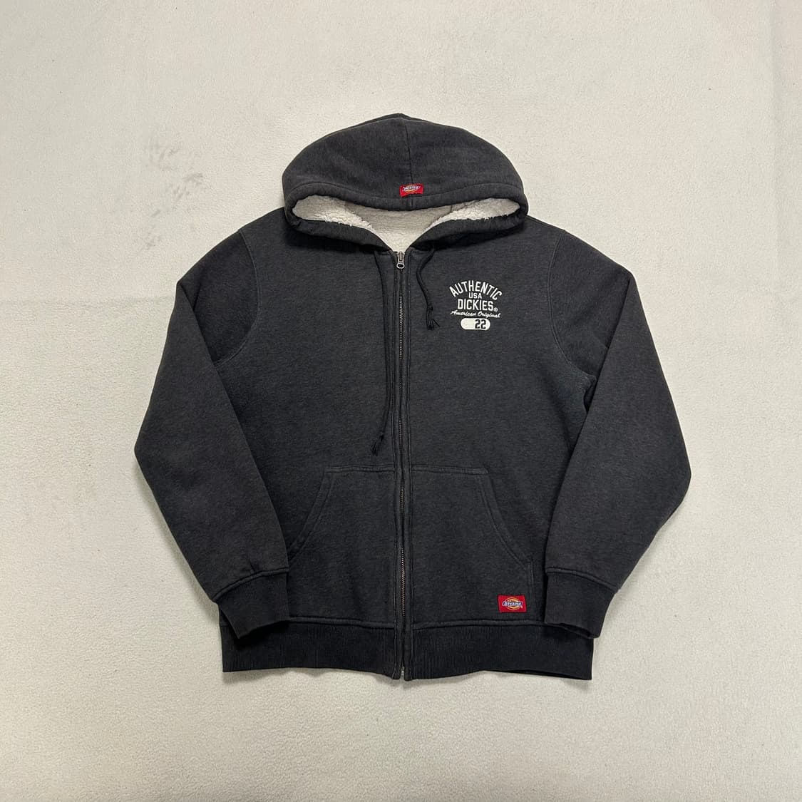Dickies charcoal fleece hood zip-up 상품이미지4