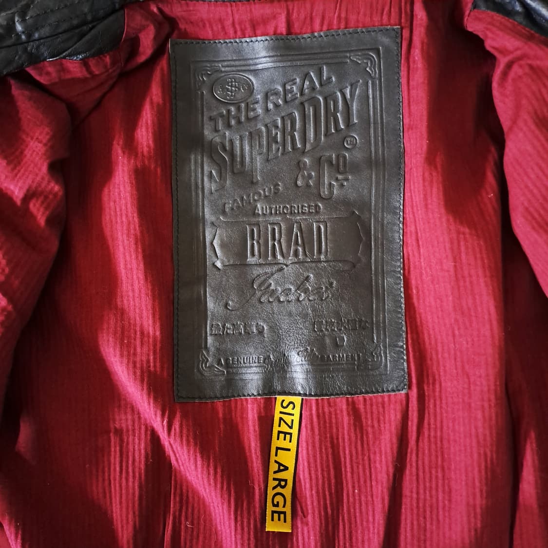 (택포) 슈퍼드라이 하이넥 가죽자켓 105 B416 상품이미지6