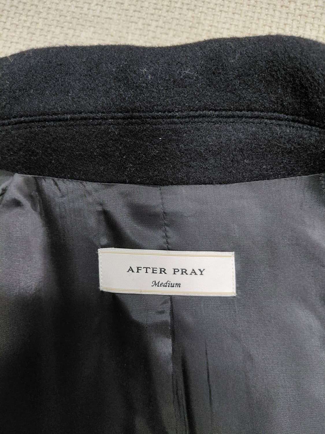 [AFTER PRAY] 투어리스트 캐시미어 발마칸 코트 블랙 상품이미지3