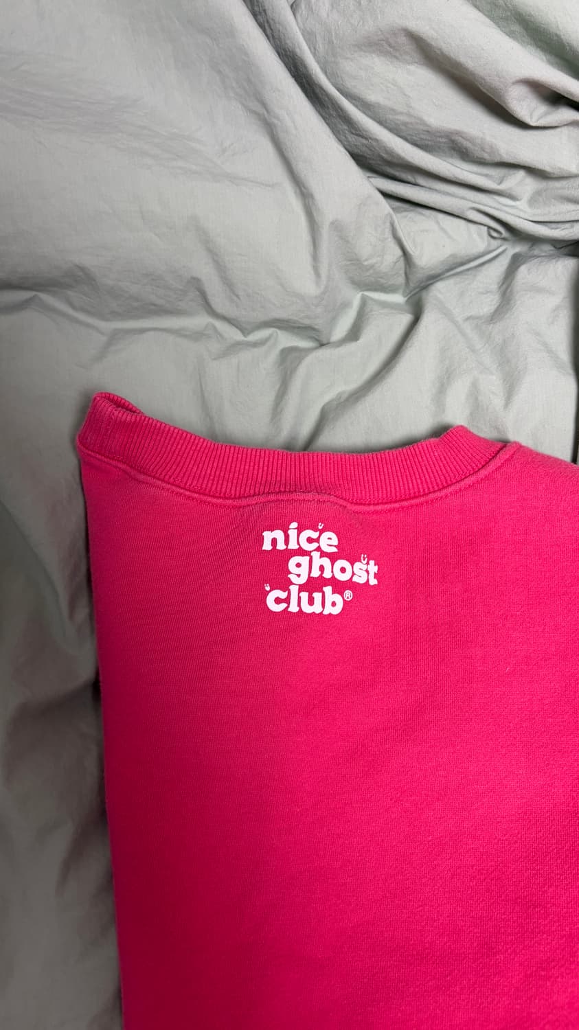 나이스고스트클럽 핫핑크 맨투맨 상품이미지8