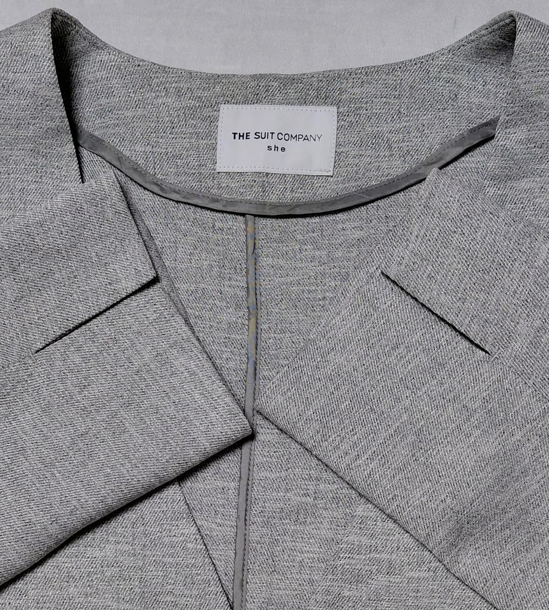 THE SUIT COMPANY she 노칼라 린넨라이크 자켓 (40) 상품이미지7