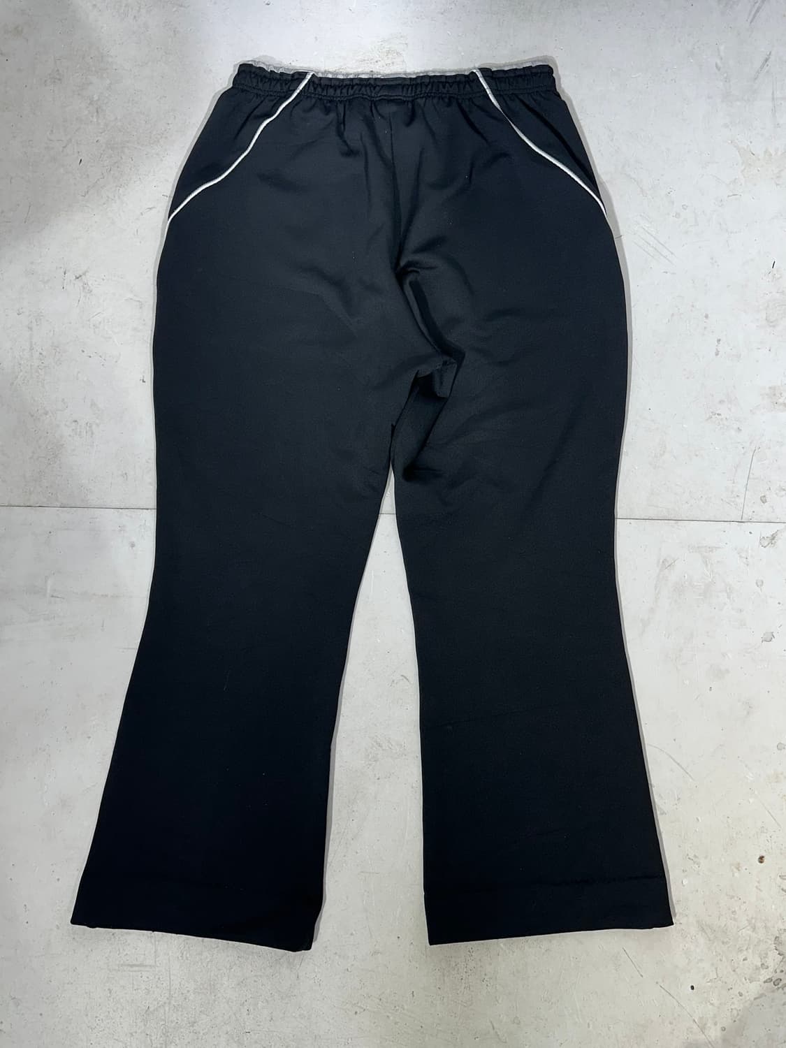 나이키 블랙 화이트 사이드 라인 와이드 추리닝 바지 트레이닝 팬츠 XL 상품이미지5