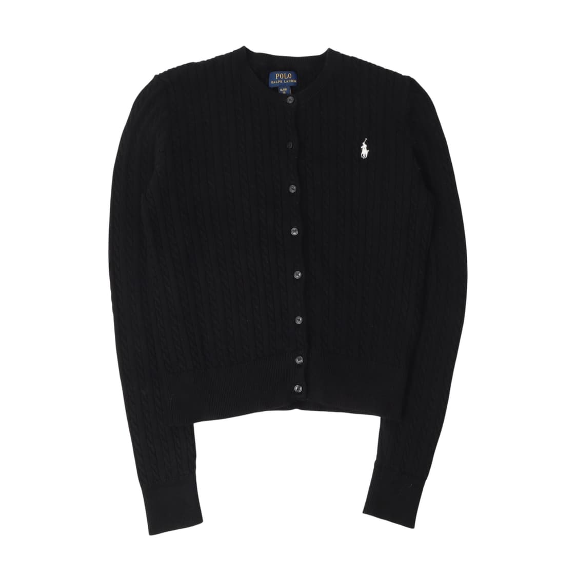 폴로 랄프로렌 블랙 코튼 케이블 니트 가디건 상품이미지1