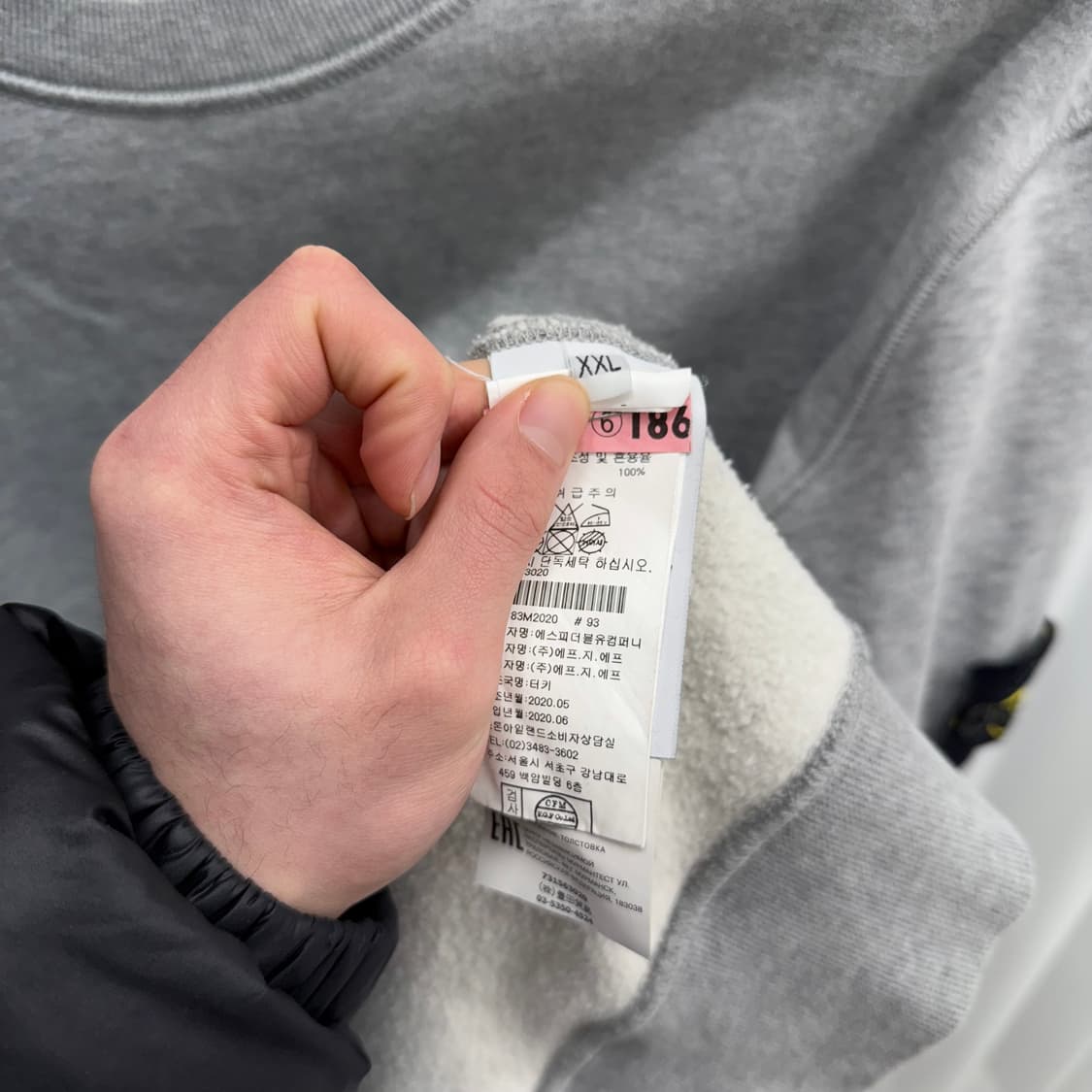 [백화점판/XXL] 스톤아일랜드 맨투맨 그레이 상품이미지4