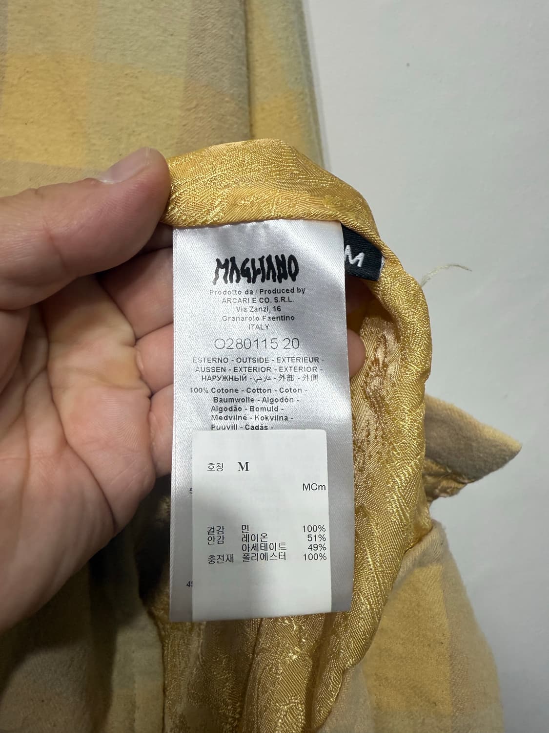 마리아노 magliano 22 체크 오버핏 아노락셔츠 M 상품이미지9