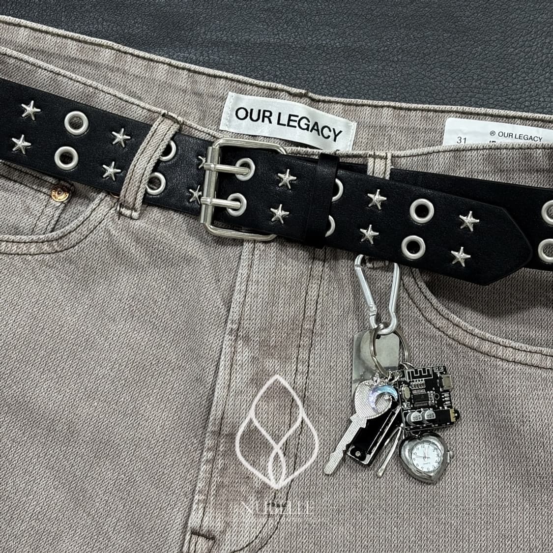 🌗 Star eyelet belt / 스타 아일렛 웨스턴 벨트 상품이미지1