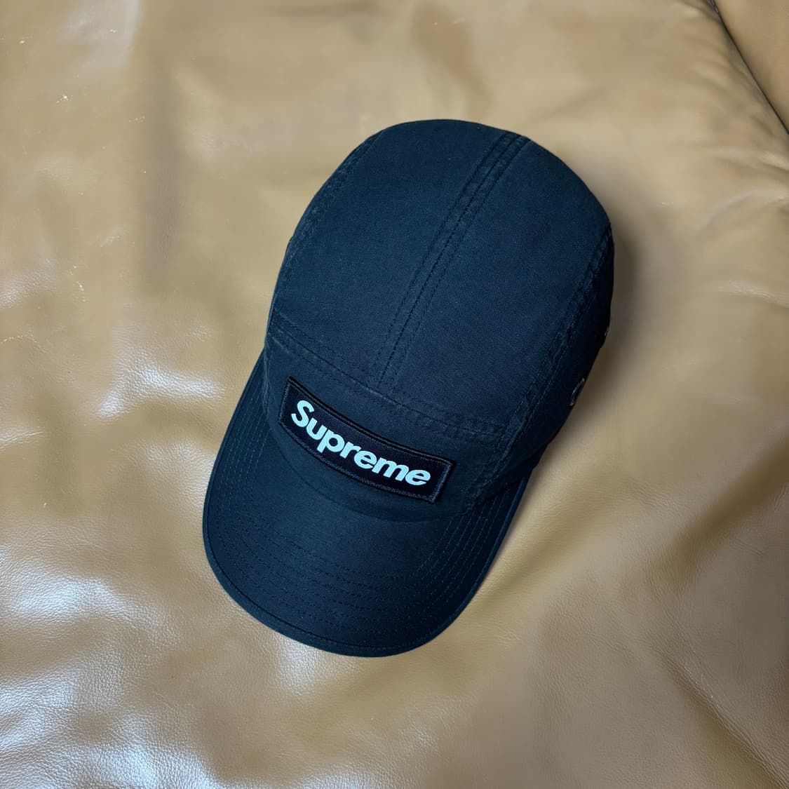 슈프림 캠프캡 모자 박스로고 22fw 밀리터리 블랙 상품이미지5