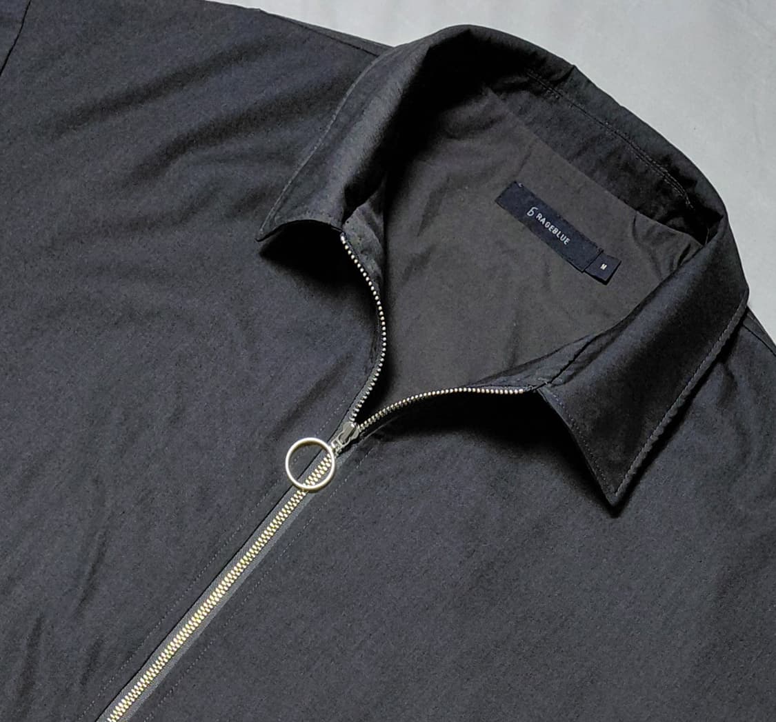 [M] 레이지블루(RAGEBLUE) 링지퍼 블루종 자켓 (차콜) 상품이미지1