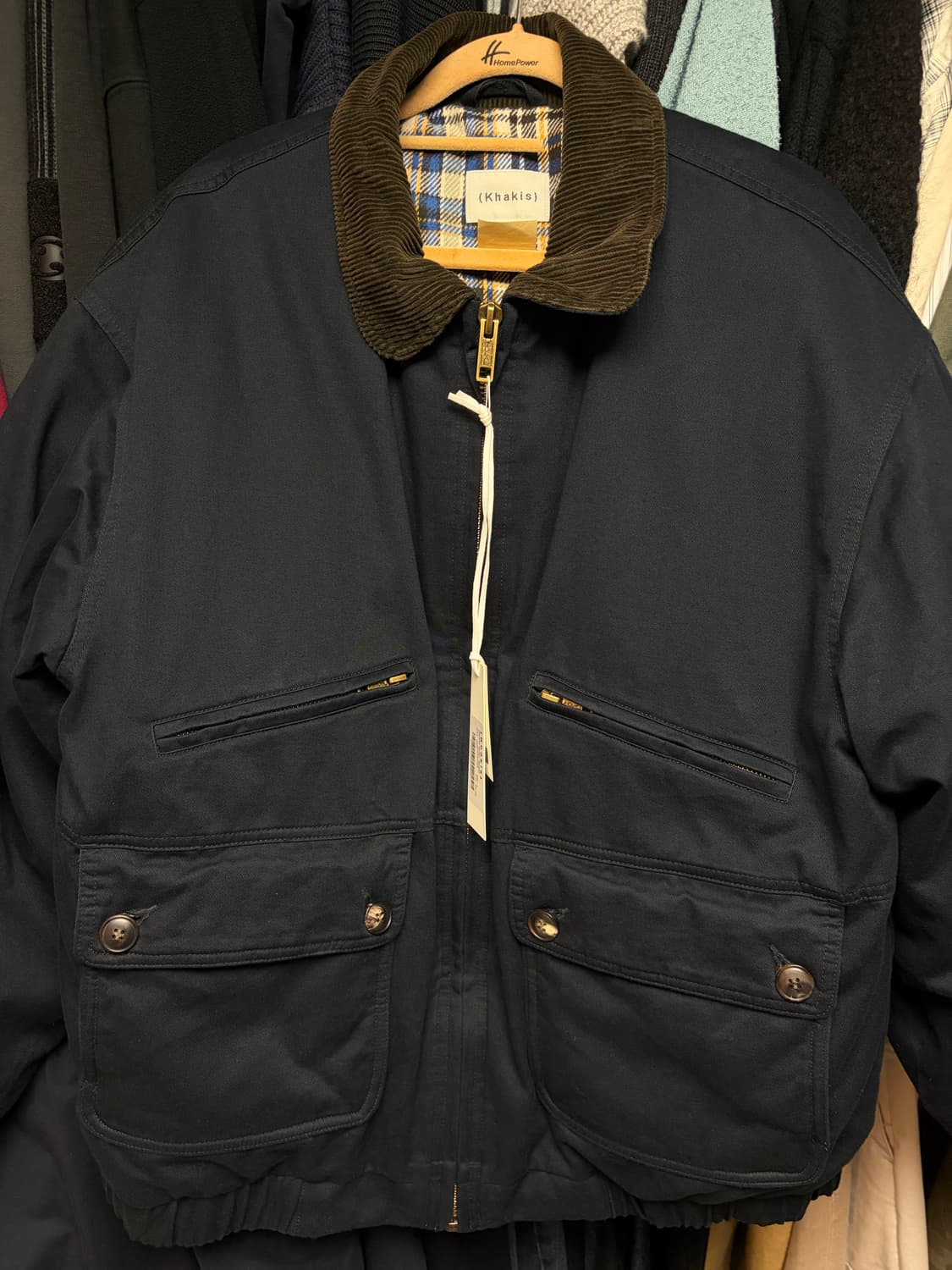 카키스 harbor down jacket navy L 상품이미지4