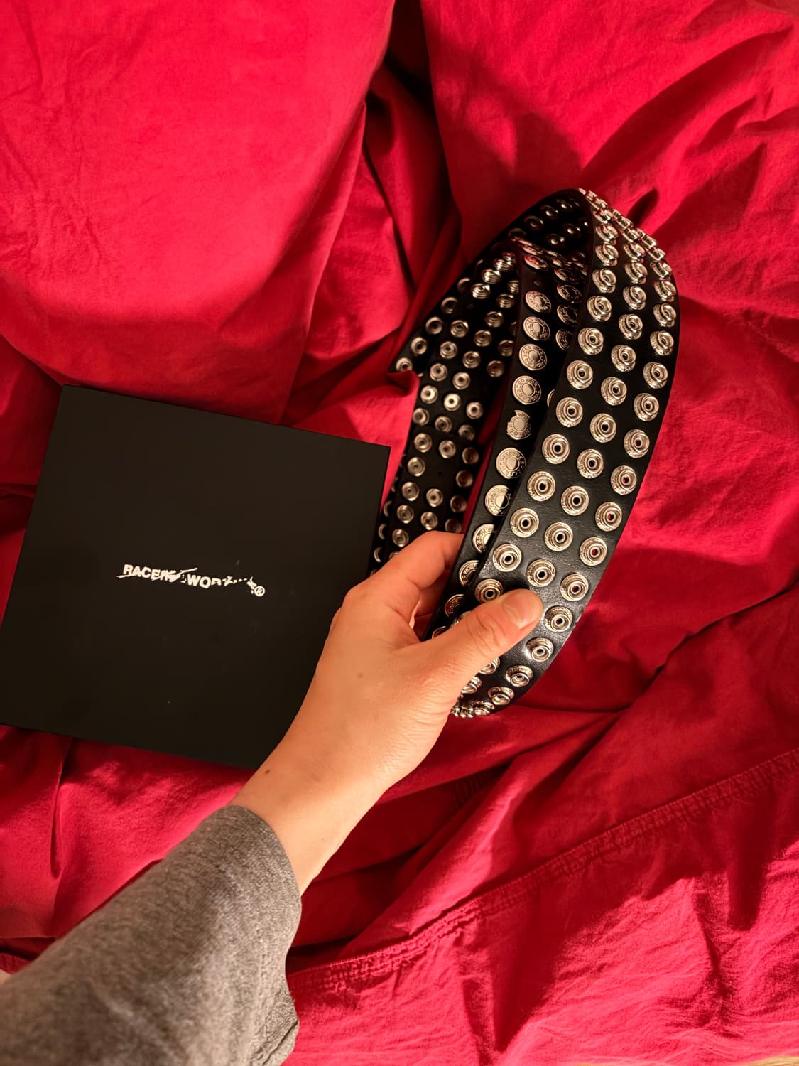 race worldwide 버튼 벨트 블랙 상품이미지1