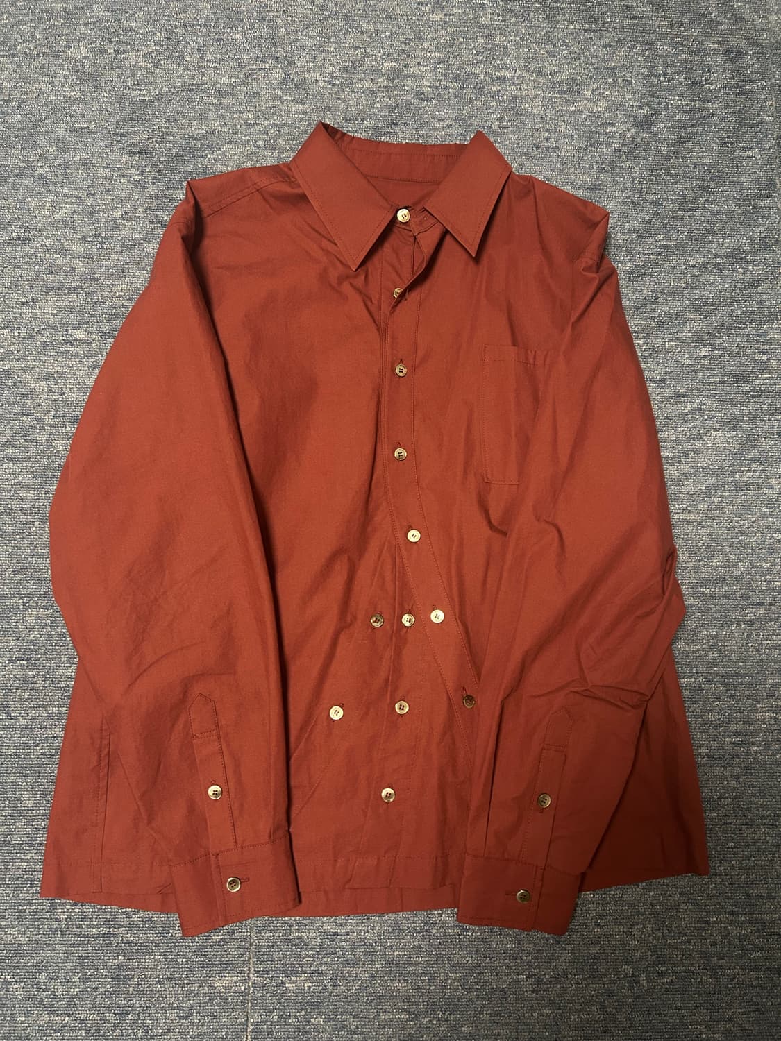 요석 3wave shirts(버건디) 1사이즈 상품이미지3