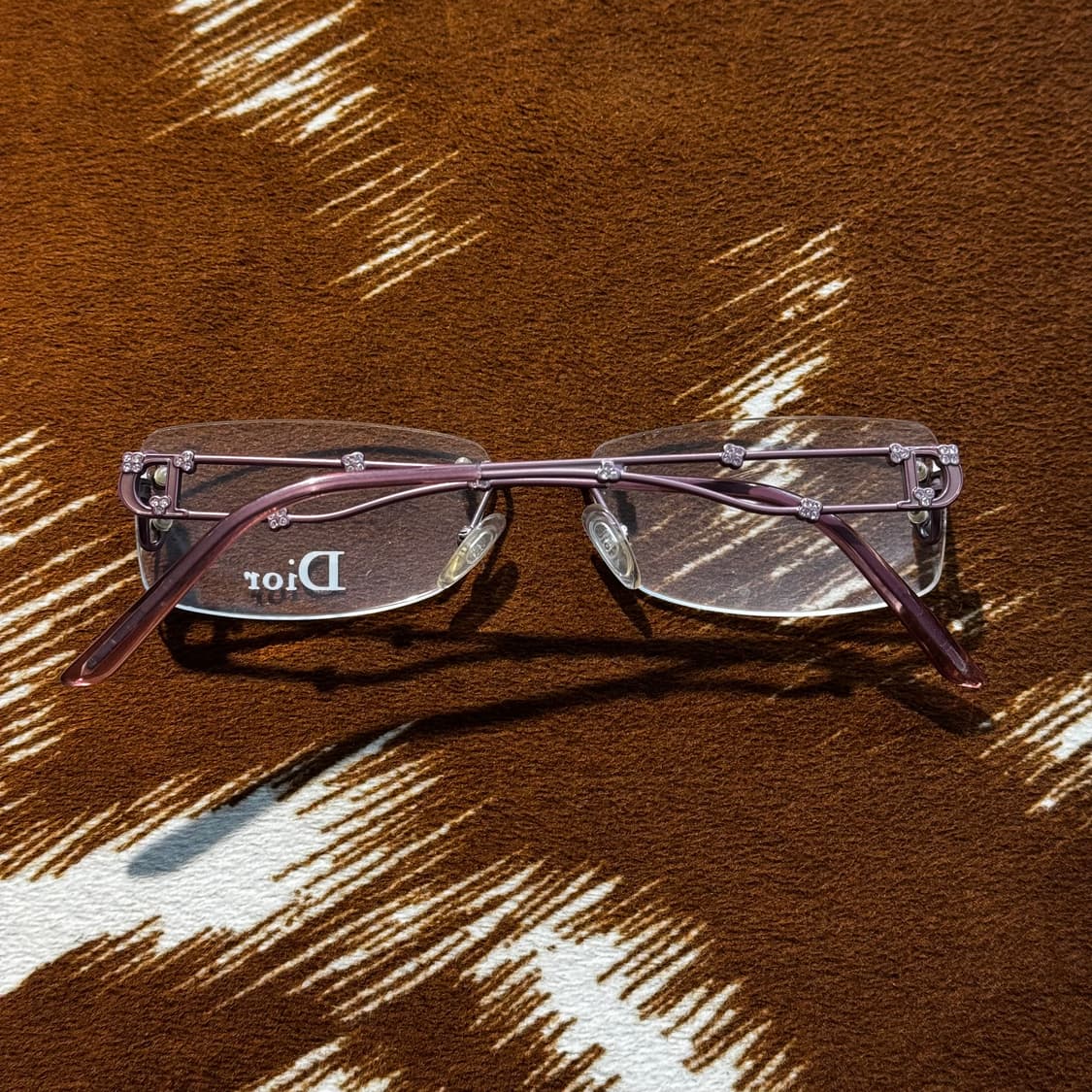 Dior 디올 무테 안경 크리스탈 (OS) 긱시크 y2k 상품이미지6