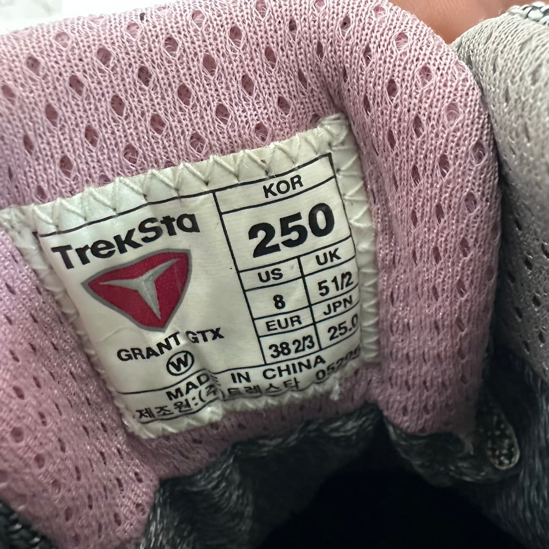 (새상품) 트렉스타 TrekSta 여성 고어텍스 등산화 250 상품이미지9