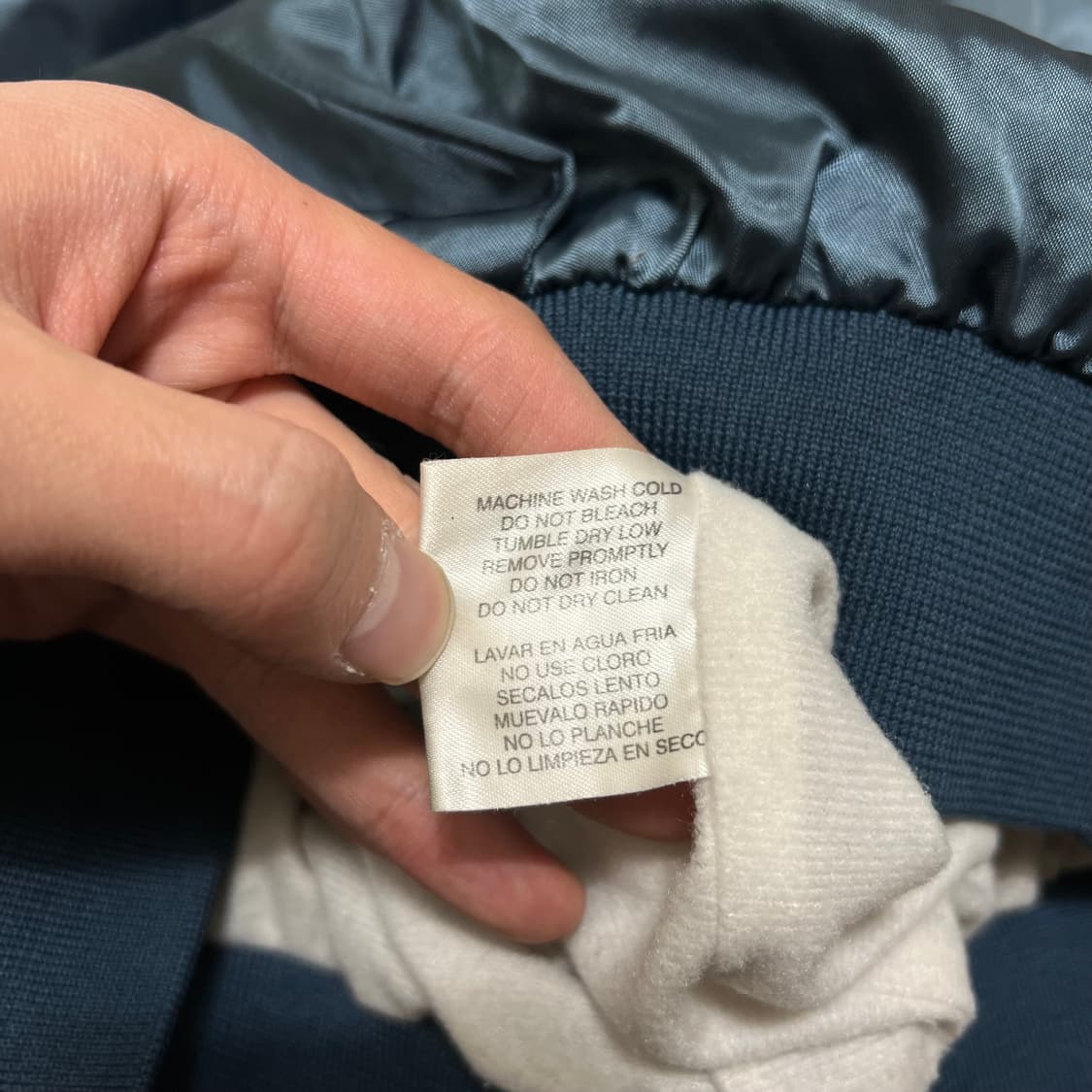 카디널 남성 유광 스냅 보머 스타디움자켓 [코랄 블루] S/90 상품이미지5