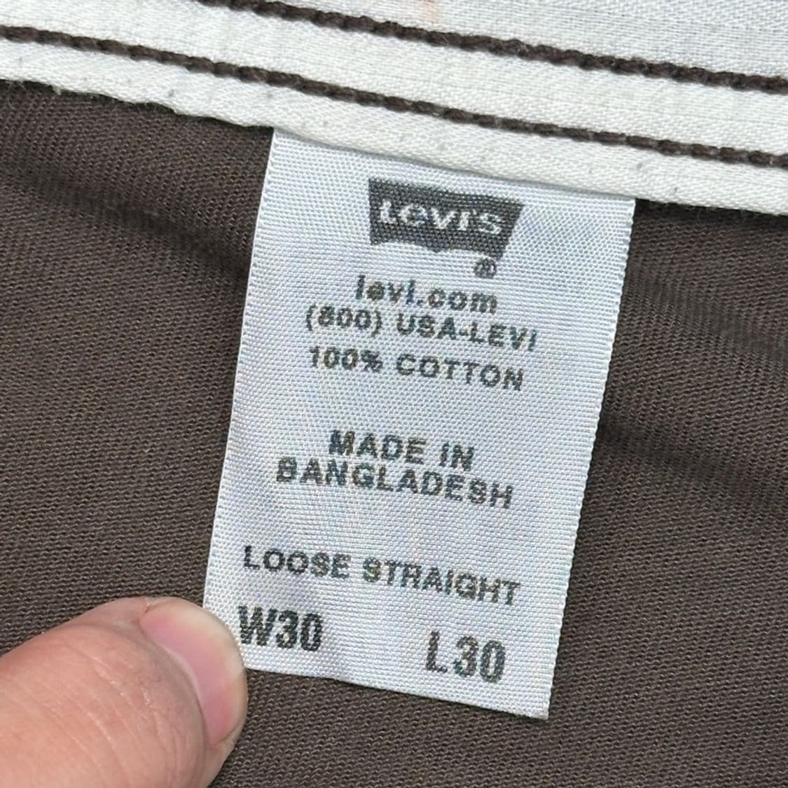 LEVI'S 브라운 카고 팬츠 30X30 상품이미지9