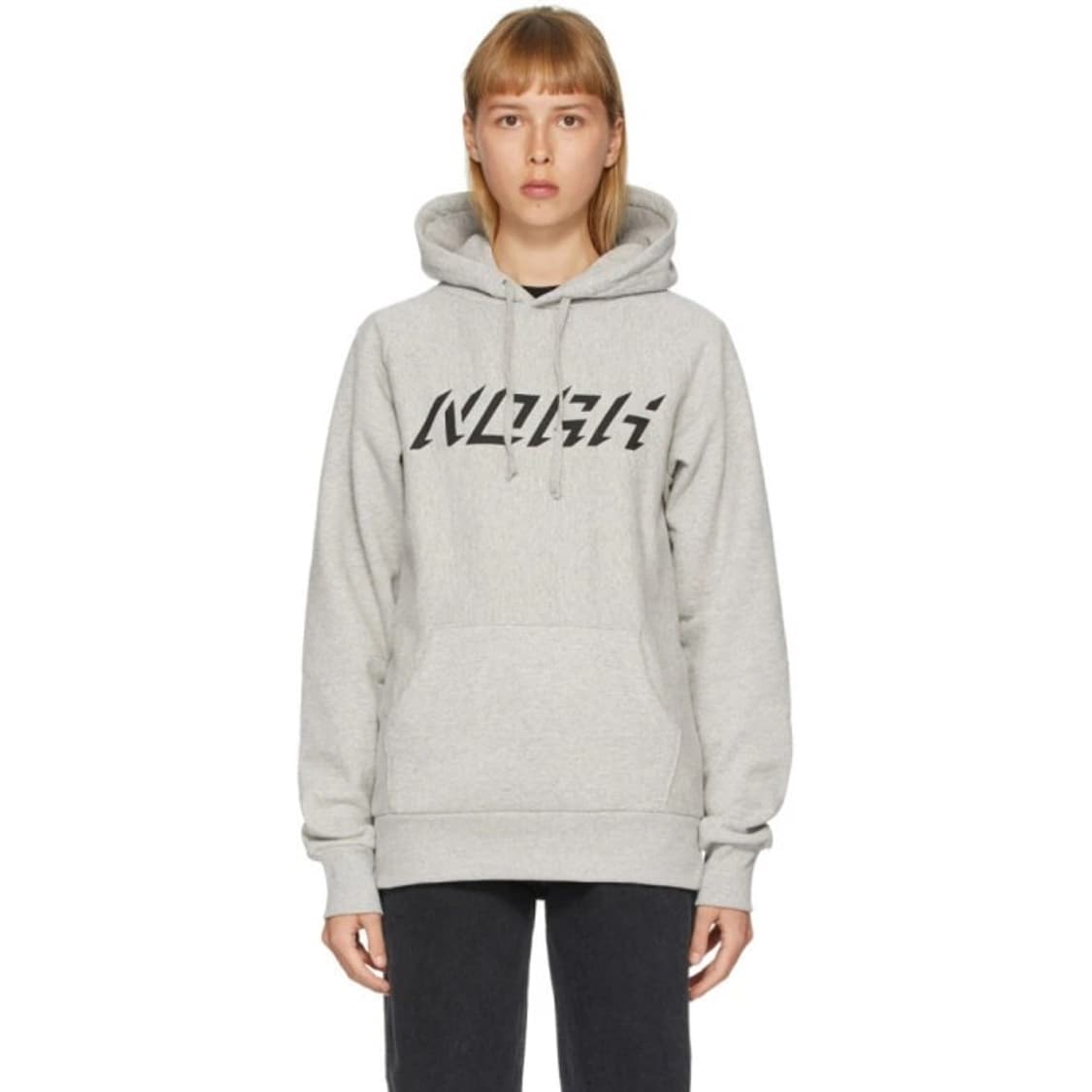 노아 NOAH Grey Logo Raglan Hoodie 상품이미지3