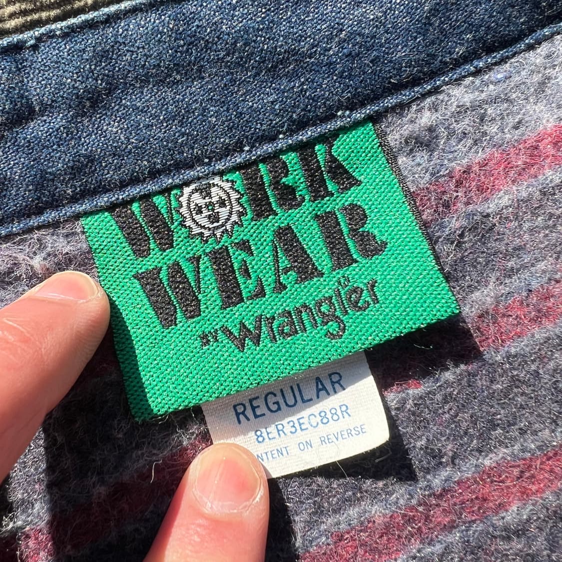 90’s Workwear by Wrangler 데님 커버올 상품이미지8