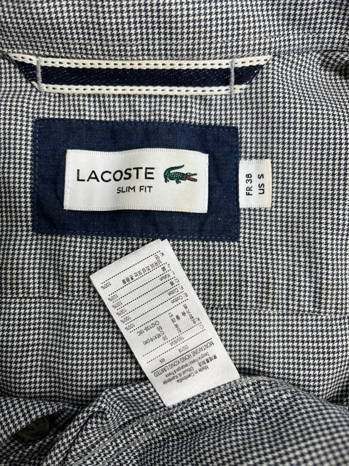 라코스테 체크 셔츠/#3475 상품이미지4