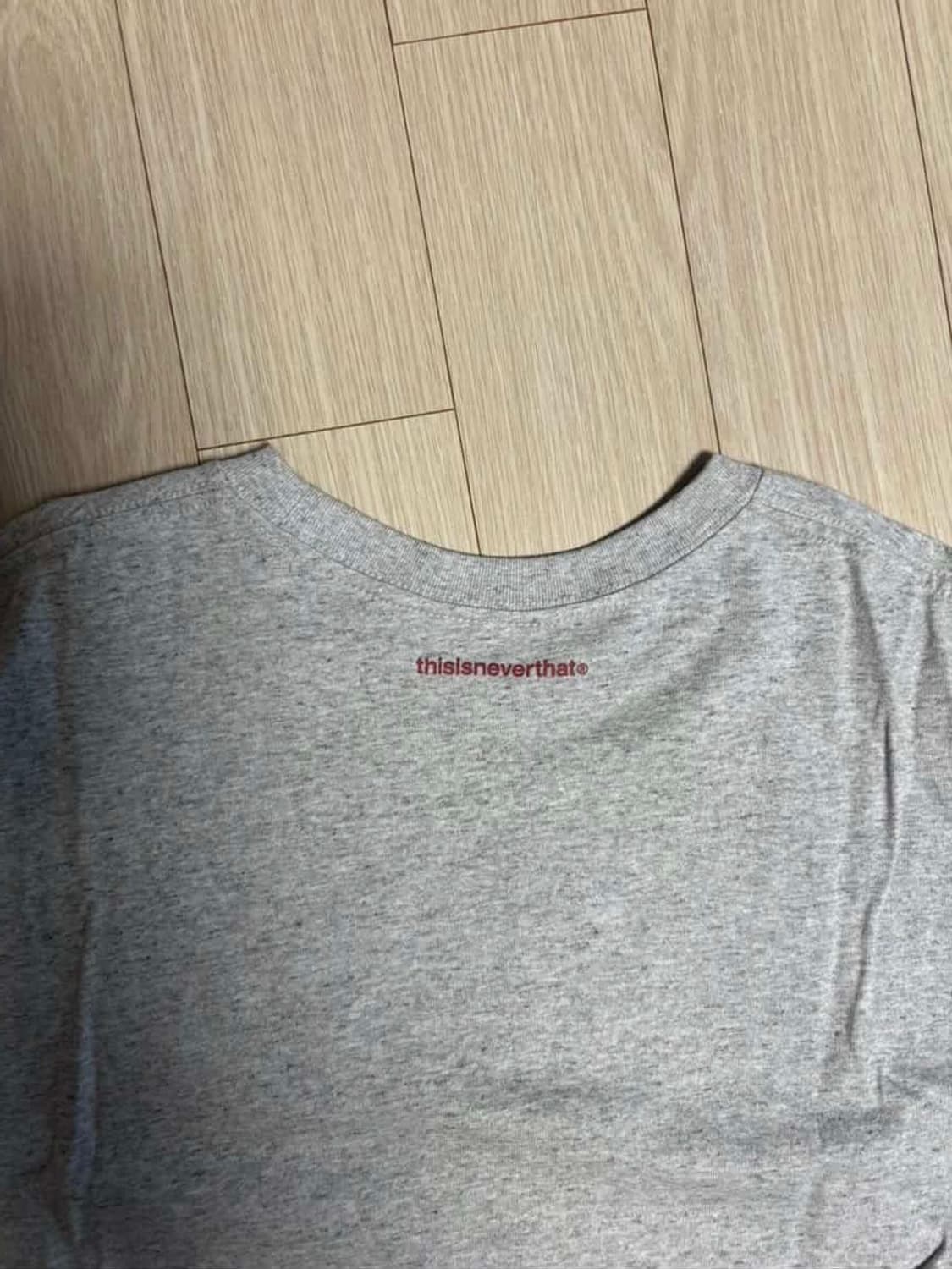 디스이즈네버댓 T-로고 티셔츠 헤더 그레이 상품이미지5
